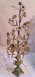 old brass candlestick